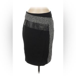 Calvin Klein Black and Gray Pencil Skirt